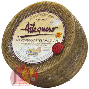 Сыр, 18.86 €/кг, Манчего Д.О. Артэкэсо, из овечьего молока, выдержанный. 3кг