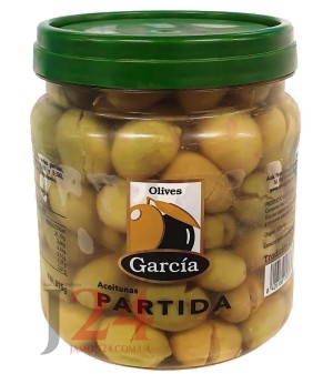Оливки зелені давлені, 815 (450св) гр, Гарсія, мариновані