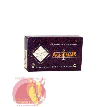 Ангулас (мальки угря) настоящие, в оливковом масле, 112 гр. Angulas Agromar en Aceite de Oliva 