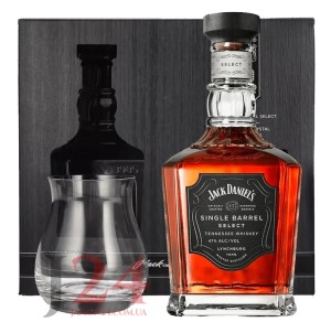 Віскі Джек Деніелс Сінгл Беррел подарунковий набір, 0,7 л. 45% Jack Daniel's Single Barrel Select