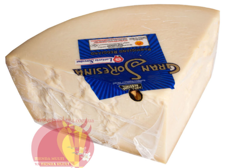 Сыр пармезан 1/8, 5 кг арох, вакуум, Гран Соресина Пармиджано Реджано Д.О.П. 21 мес