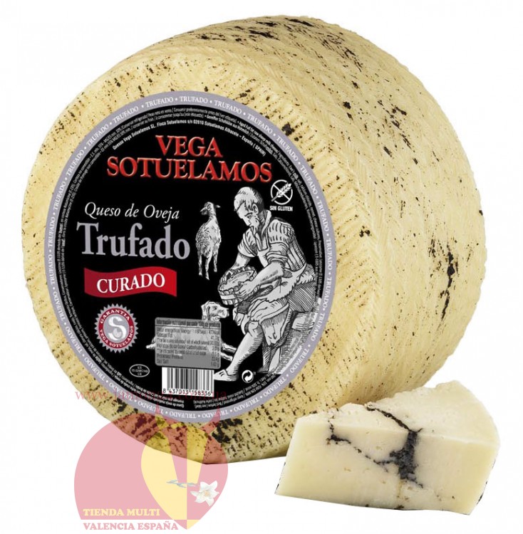 Сыр с трюфелем 1/2, выдержаный ~ 2кг ,  Вега Сотэламос, из овечьего молока