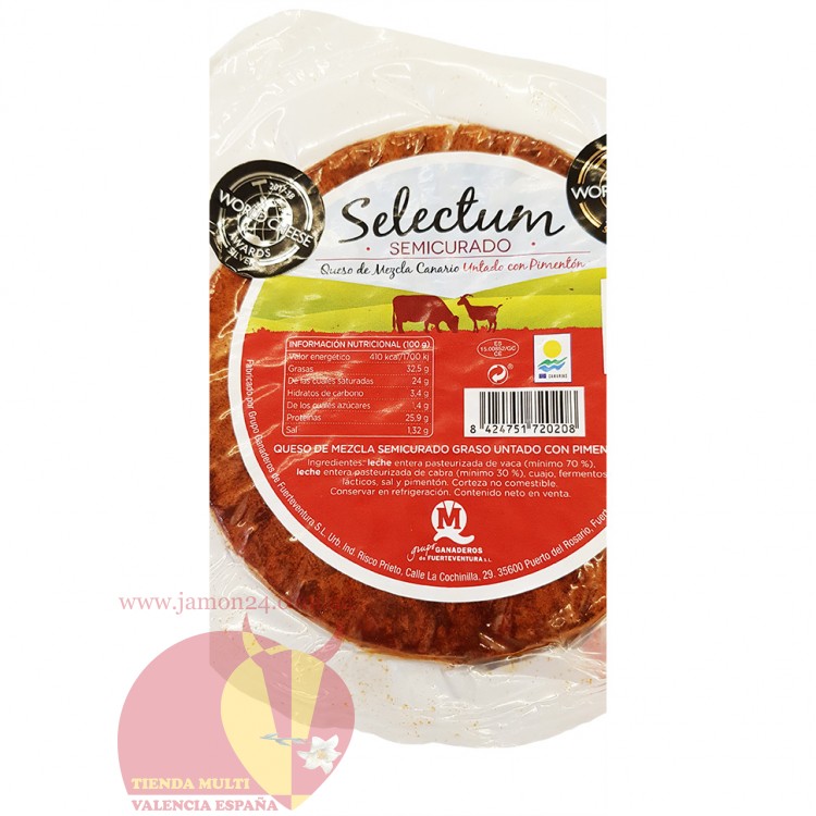 Сыр из смешаного молока, € 18/кг, полувыдержанный.  Селектум 1кг aprox