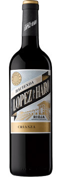 Вино красное Асьенда Лопес де Аро Крианса 2018, Риоха Д.О.Ка Hacienda Lopez de Haro Crianza Rioja D.O.Ca D.O.Ca Rioja, Сорт винограда: Темпранильо (90%), Гарнача (7%), Грасиано (3%) 
