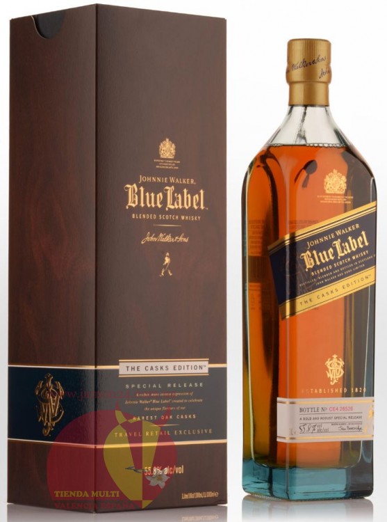  Виски Джонни Уокер Блю Лейбл 1л, 55,8% Whisky Johnnie Walker Blue Label The Casks Edition 1L Шотландия