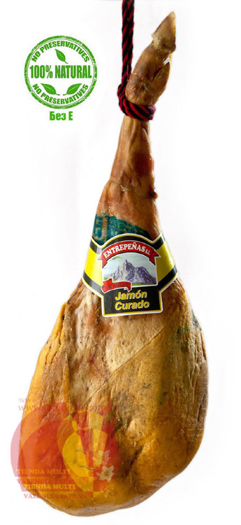 Хамон Серрано Ресерва Энтрепеньяс 9 - 10 кг aprox., подкопченый 18+ мес