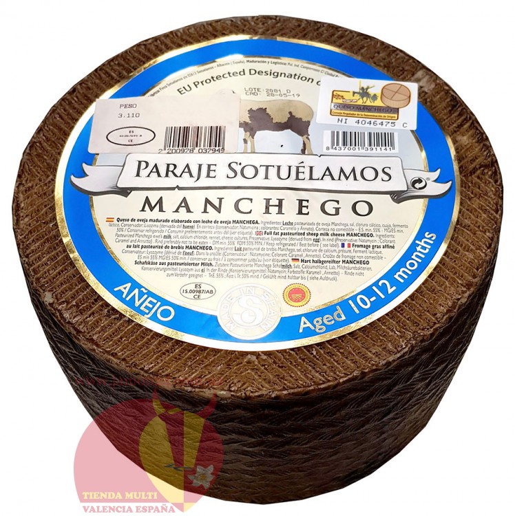 Сыр Манчего Д.О. старый. 3кг, Парахэ Сотэламос, из овечьего молока