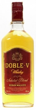  Виски Хирам Уокер Дабл В Селектед Бленд, 1л, 40% Whisky Hiram Walker Doble V Selected Blend 1L Испания 