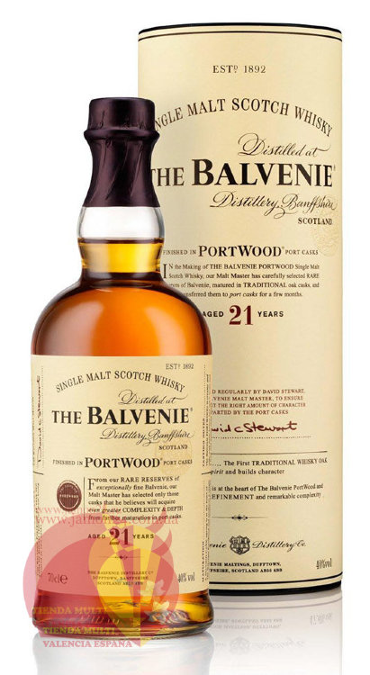 Виски Балвини 21 год Портвуд, 0,7 л. 43% Whisky Balvenie Portwood 21 Years