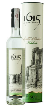 Писко 1615 Мосто Верде 40%, 0,5 л  Перу. Pisco Mosto Verde Italia Pisco 1615 Mosto Verde
Виноград: 
Перуанский писко
Доставка по всей Украине
