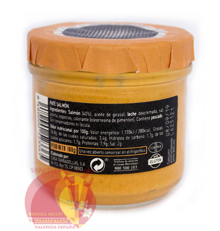 Паштет из семги, Каса террадейяс, 160 гр