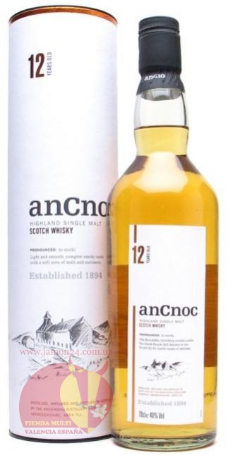  Виски АнНок 12 лет, 0,7л, 40% Whisky Ancnon 12 y.o. Шотландия