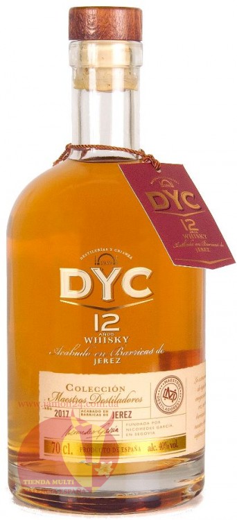  Виски Дик 12 лет 0,7л, 40% Whisky DYC 12 y.o. 70cl Испания