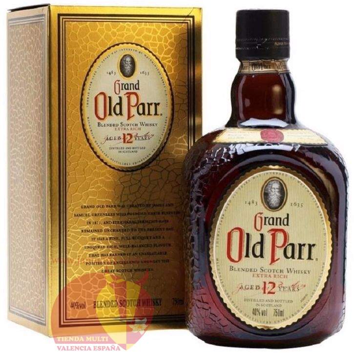 Виски Гранд Олд Пар 12 лет, 1л, 40% Whisky Grand Old Parr 12 y.o.