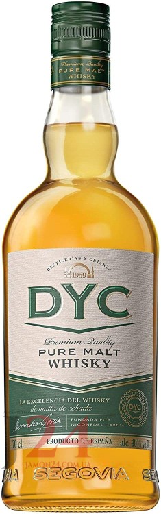  Виски Дик Пур Молт 0,7л, 40% Whisky DYC Pure Malt 70cl Испания