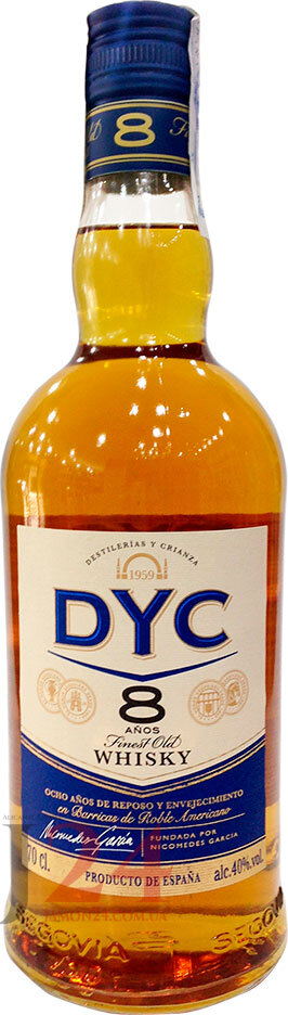  Виски Дик Ресерв 8 лет 0,7л, 40% Whisky DYC Reserva 8 y.o. 70cl Испания