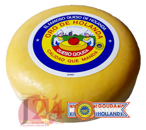 Сыр 12.5 €/кг, гауда полувыдержаныйый, 4,2 кг aprox. Gouda
