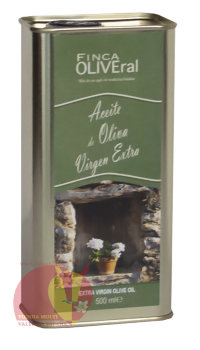 Оливковое масло 0,5 л, Финка Оливерал. Экстра Вирхен. Aceite Virgen Extra Finca Oliveral 
ноты свежескошенной травы, листа томата, свежей древесины
Сорт: арбекина, пикуаль, кукийо
Кислотность: ≤ 0,2
Урожай: последний
Объем: 0,5 л