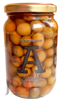 Оливки Арбекина 350 гр, маринованные, с косточкой 