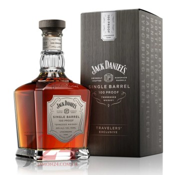 Виски Джек Дэниэлс 100 PROOF Сингл Бэррэл, 0,75 л. 50% Jack Daniel&#039;s 100 PROOF Single Barrel Редкий американский виски категории суперпремиум, повышенной крепости
