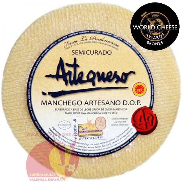 Сыр, 16 €/кг, Манчего Д.О. Артэкэсо, из овечьего молока, полувыдержанный. 3кг
