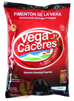 Паприка де ла Вера Д.О. сладкая, копченая 1 кг Вега Касерес Vega Cáceres Pimentón de La Vera D.O.P.  Максимальное качество. Кошер, халяль