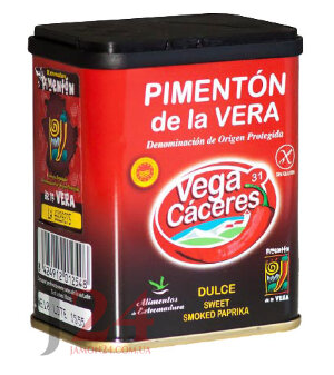 Паприка де ла Вера Д.О. сладкая, копченая 75 гр Вега Касерес Vega Cáceres