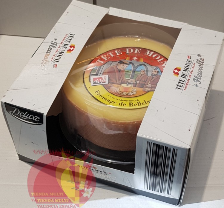 Сыр Тет де Муан + нож-жироль+колпак, Голова монаха 400 гр Tête de Moine 