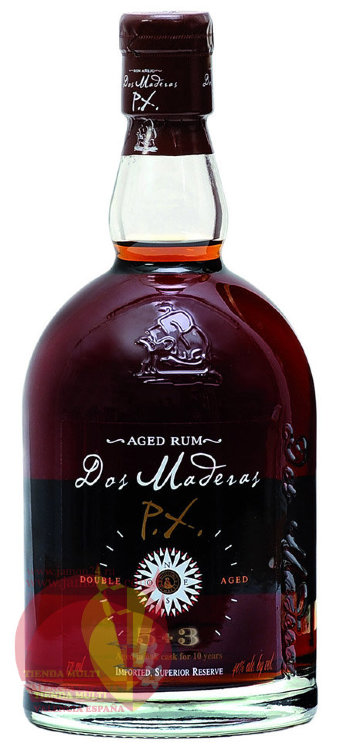 Ром Дос Мадерас P.X. 5+3 старый , 0,7 л, 40% Карибы