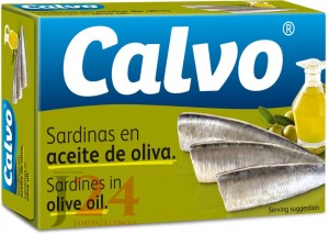 Сардини в оливковій олії, 120 гр, 4/5 шт. Calvo