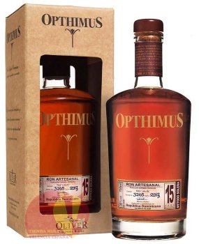 Ром Оптимус 2013, 15 лет , 0,7л. 38% Доминикана  Ron  Opthimus 15 años dominicano
Доминиканский ром с кубинскими корнями
Выдержка: 15 лет
Пр-во: Oliver & Oliver, Санто Доминго
Объем:  0,7 cl  38%