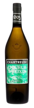 Лікер Шартрез 1605 4º Сентентарио, Франція. 0,7 л, 47% vol Licor Chartreuse 1605 4º Cententario Оригінальна бутилка з вигравірованим символом Картезіанського ордена, характерним для лікерів Шартрез: димчате скло, коркова пробка, темно-зелена етикетка.