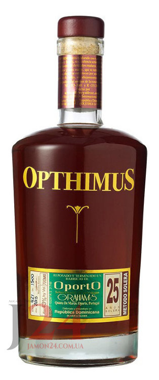 Ром Оптимус Опорто 25 лет, 0,7л, 38% Rum Opthimus Oporto 25 y.o. 70cl Доминикана