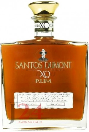 Ром Сантос Дюмон 0,7л, 40% Rum Santos Dumont XO 70cl Бразилия