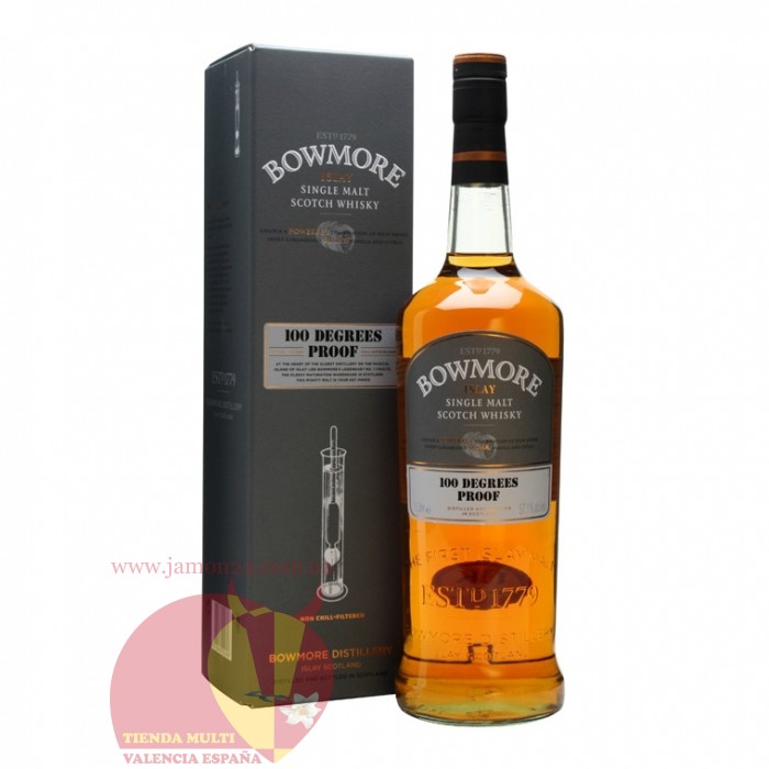 Виски Боумор 100 Дигрис Пруф 1л, 57.1%, Bowmore 100 Degrees Proof, 57.1% 1L, Шотландия