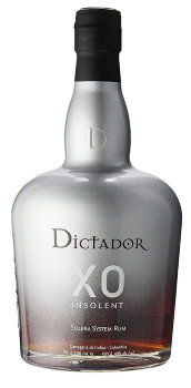 Ром Диктатор XO Insolent, 0,7 л. 40% Колумбия  Гипнотический аромат, сложно запеченный мед, чистая ваниль, королевская ириска, зрелый дуб и карамель парфе