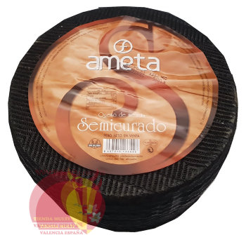 Сыр 13,12 €/кг,  Амета полувыдержаный из смешанного молока, 3,2 кг aprox. Изготовлен из смешаного молока
отличная цена!
Кастилья и Леон
Доставка - Москва, Россия, Казахстан, Беларусь