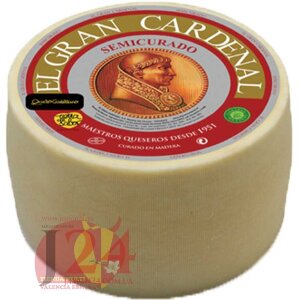 Сыр 16.61 €/кг,  из смешанного молока, Гран Карденал 3,5 кг aprox.