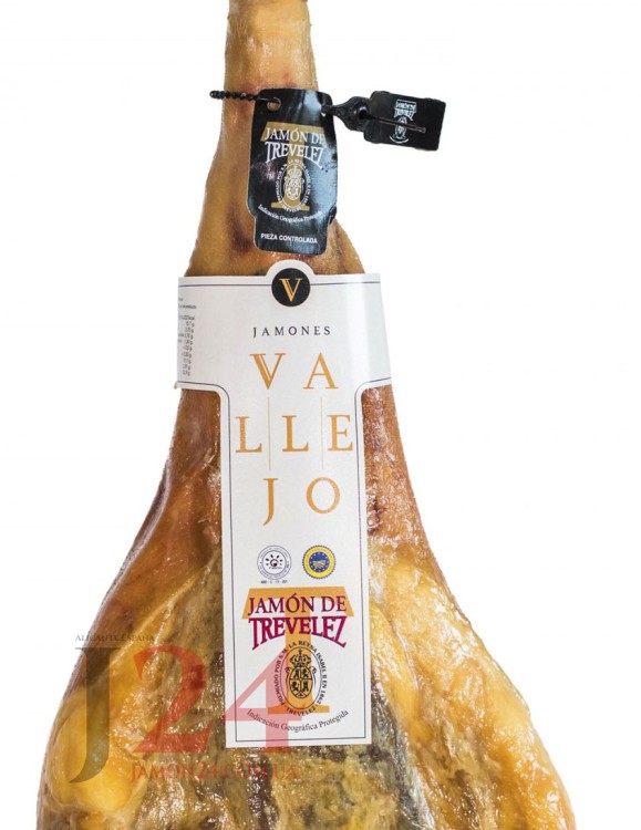 Хамон де Тревелес I.G.P., ≈ 9 кг, Вайехо чорна етикетка, 24+ міс.
