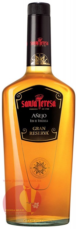 Ром Санта Тереза Аньехо Гран Ресерва 0,7л, 40% Rum Santa Teresa Anejo Gran Reserva 70cl Венесуэла