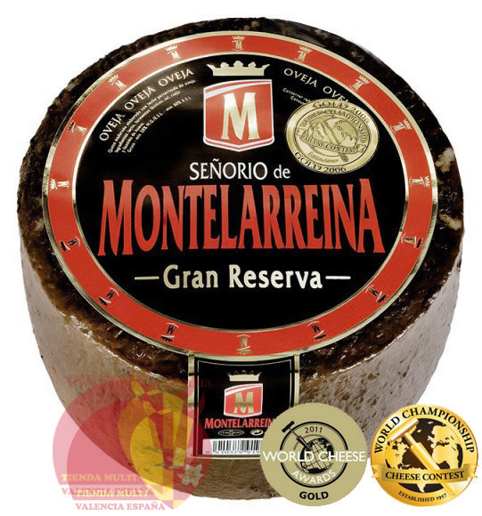 Сыр 21.53 €/кг,  из овечьего молока,  2,8-3кг, Сеньорио де Монтеларейна Гран Ресерва,