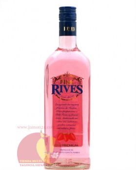 Джин розовый Ривес 37,5% 70cl  Gin Pink Rives 