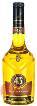 Ликер 43 Сорок три,  1 л, 31% vol Licor 43 Cuarenta у Tres
Знаменитый не имеющий аналогов ликёр
Пр-во: Картахена, Испания
Объем: 100 cl  31%