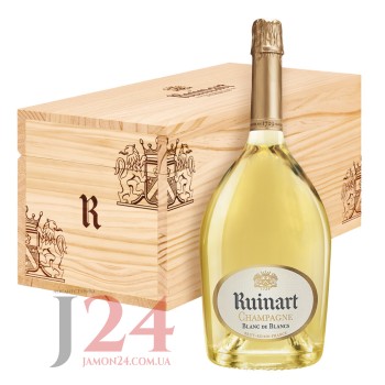 Шампанское Рюинар Блан де Блан Иеровоам, 3 л  WA92/100 Ruinart Blanc de Blancs Double Magnum С доставкой в Украину по цене официального сайта Ruinart (на офсайте уже недоступно)