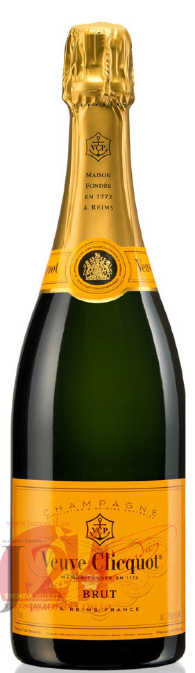 Шампанское Вдова Клико брют, 0,75 л  WA93/100 Veuve Clicquot Brut