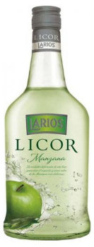 Ликер Зелёное яблоко Лариос 0,7 cl, 20% vol , Manzana verde. 