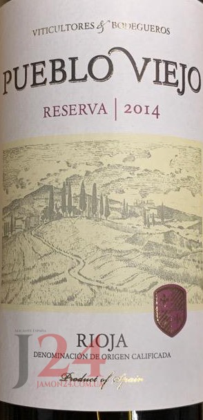 Вино красное Пуэбло Вьехо Ресерва 2014, Риоха Д.О.Ка Pueblo Viejo Reserva Rioja D.O.Ca