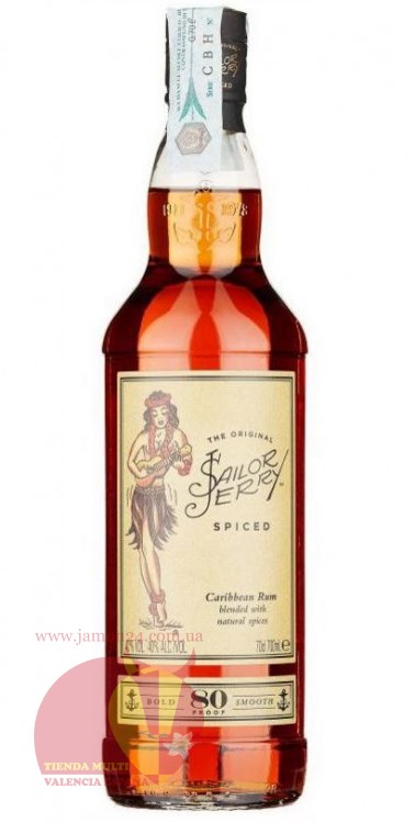 Ром Сейлор Джерри 0,7л, 40% Rum Sailor Jerry 70cl США