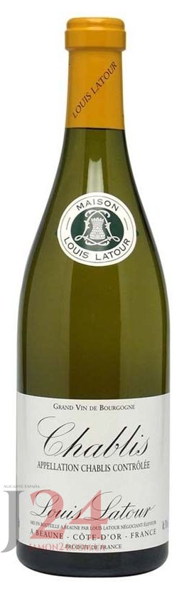 Вино белое Луи Лату, Шабли AOC, Louis Latour, Chablis AOC "La Chanfleure"