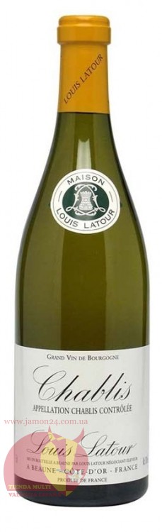 Вино белое Луи Лату, Шабли AOC, Louis Latour, Chablis AOC "La Chanfleure"